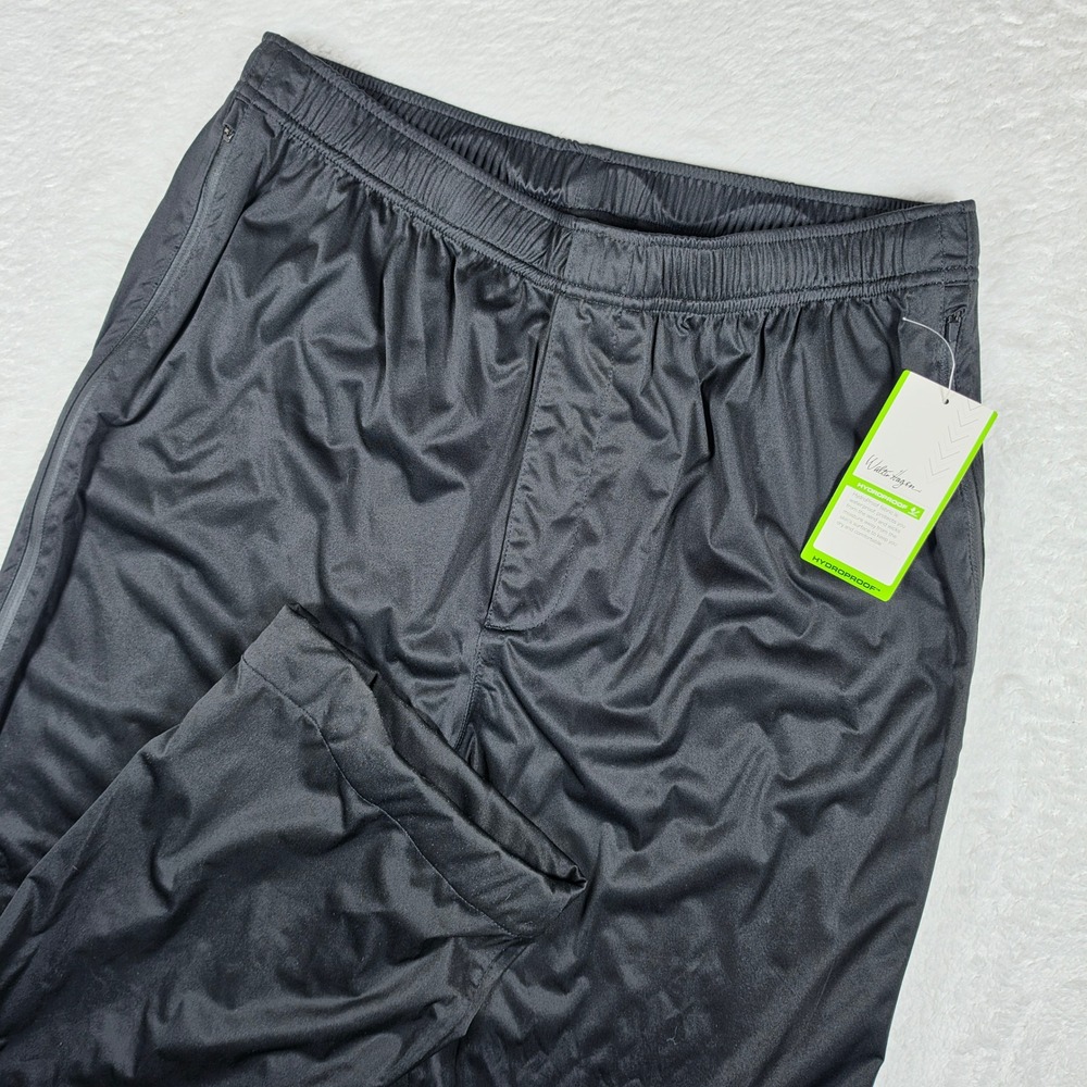 NEW Walter Hagen HydroProof Men XL Black Waterproof Windproof Golf Side zipPants